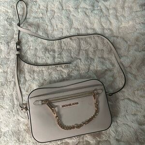 Michael Kors white crossbody bag